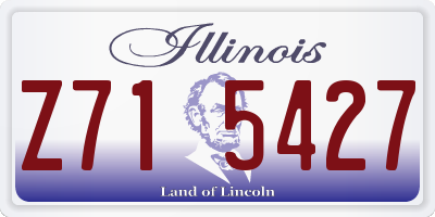 IL license plate Z715427
