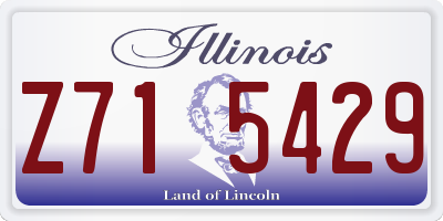 IL license plate Z715429