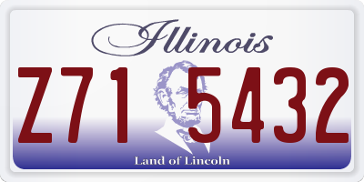 IL license plate Z715432