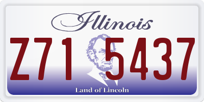 IL license plate Z715437
