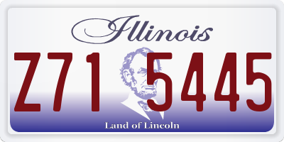 IL license plate Z715445