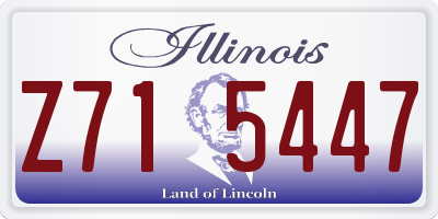 IL license plate Z715447