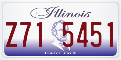 IL license plate Z715451