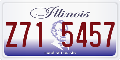 IL license plate Z715457