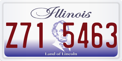 IL license plate Z715463