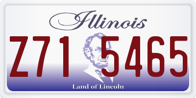 IL license plate Z715465