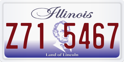 IL license plate Z715467