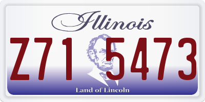 IL license plate Z715473