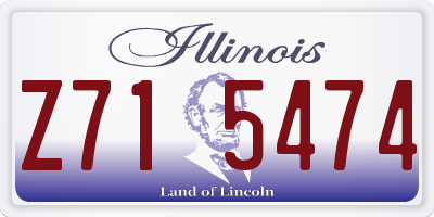 IL license plate Z715474