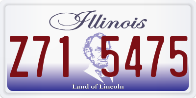 IL license plate Z715475
