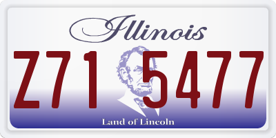 IL license plate Z715477