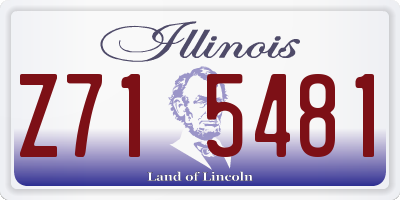 IL license plate Z715481