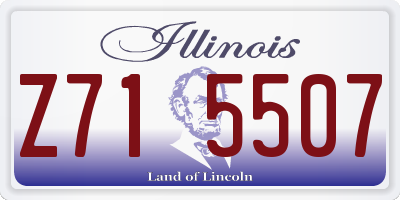 IL license plate Z715507