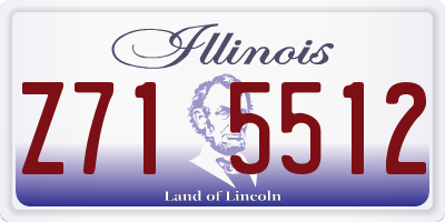 IL license plate Z715512