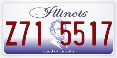 IL license plate Z715517