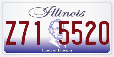 IL license plate Z715520