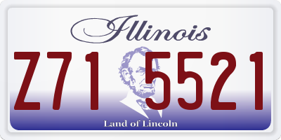 IL license plate Z715521
