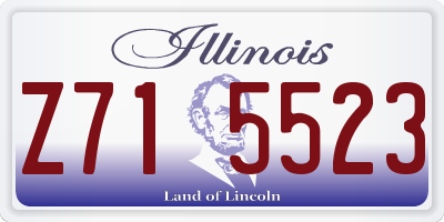 IL license plate Z715523