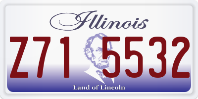 IL license plate Z715532