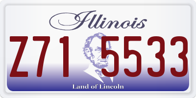 IL license plate Z715533