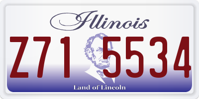 IL license plate Z715534