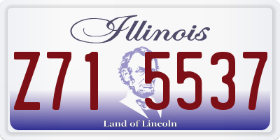 IL license plate Z715537