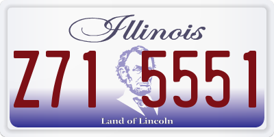 IL license plate Z715551