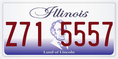 IL license plate Z715557