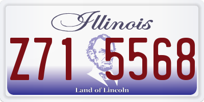 IL license plate Z715568
