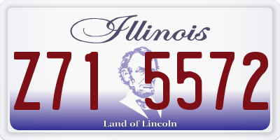IL license plate Z715572