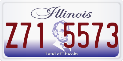 IL license plate Z715573