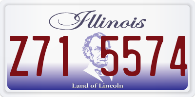 IL license plate Z715574