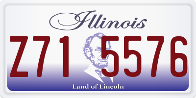 IL license plate Z715576