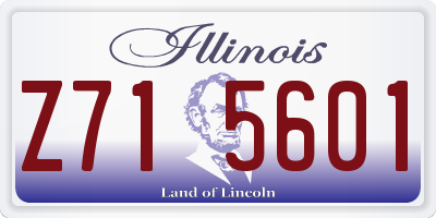 IL license plate Z715601