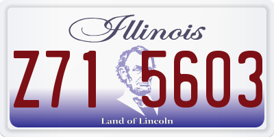 IL license plate Z715603