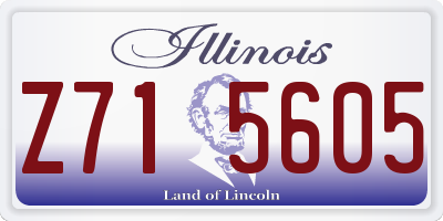 IL license plate Z715605