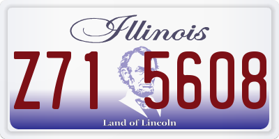 IL license plate Z715608