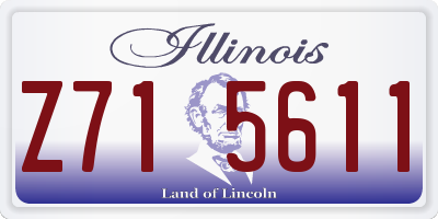 IL license plate Z715611