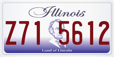 IL license plate Z715612
