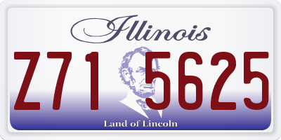 IL license plate Z715625