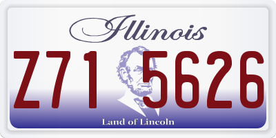 IL license plate Z715626