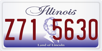 IL license plate Z715630