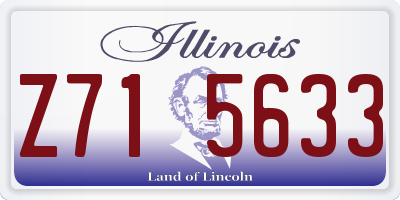 IL license plate Z715633