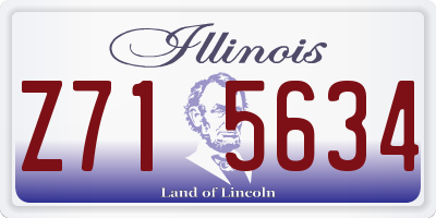 IL license plate Z715634