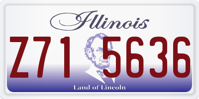 IL license plate Z715636