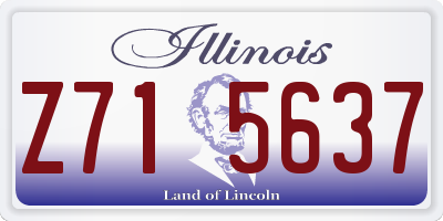 IL license plate Z715637