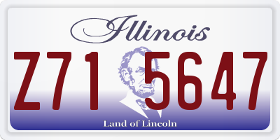 IL license plate Z715647
