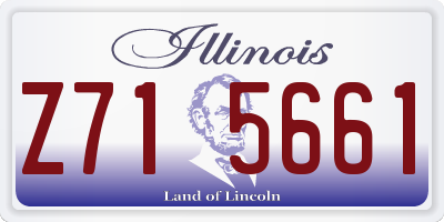 IL license plate Z715661