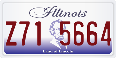 IL license plate Z715664
