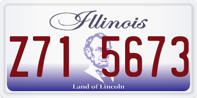 IL license plate Z715673